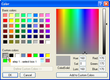 Box Color Palette